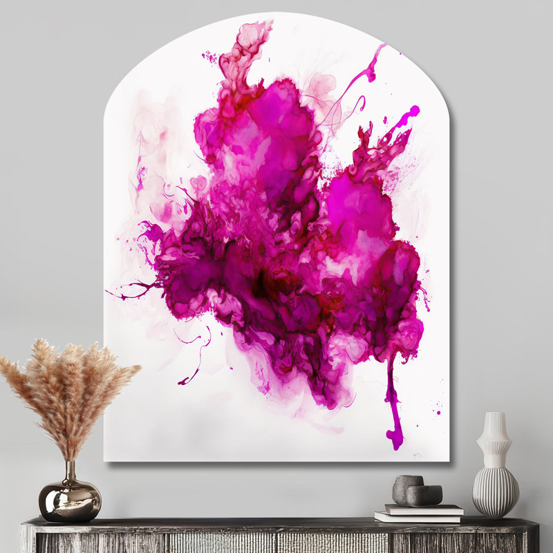 Cloye - Art abstrait encre liquide encre liquide, H 43 po x l 33 po