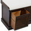 Banc de rangement en bois Abel