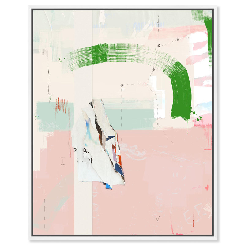 «Pink Sand Beach Boho Decor» par Notoriart, H 16 po x l 20 po, Toile tendue avec châssis