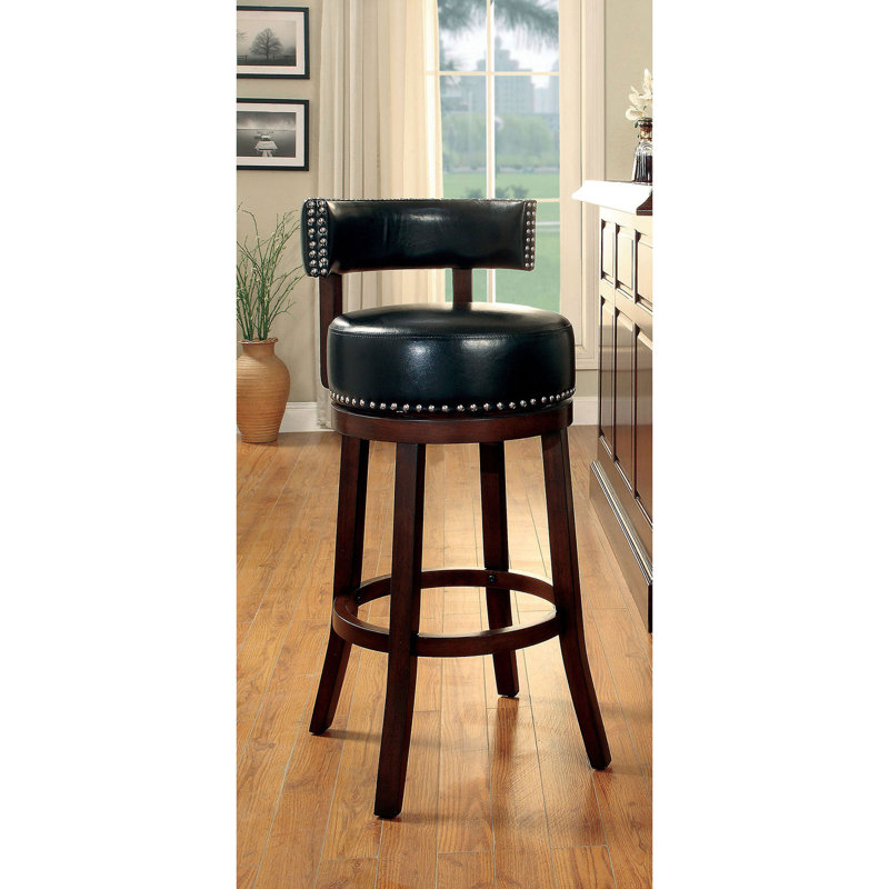 Arlonda Swivel Upholstered Counter Stool, Bar Stool (30" Seat Height), White