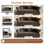 Canapé convertible surdimensionné 97,6 po Chesterfield-1348779269-1348779271