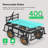 400-Pound Capacity Heavy-Duty Steel Garden Cart with Removable Sides in Black