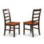 Ensemble de 5 pièces pour 4 pièces comprenant une table de salle à manger ronde avec Dropleaf et 4 chaises, 42 po x 42 po, noir et cerise-1740218438-1657405165-1645493340
