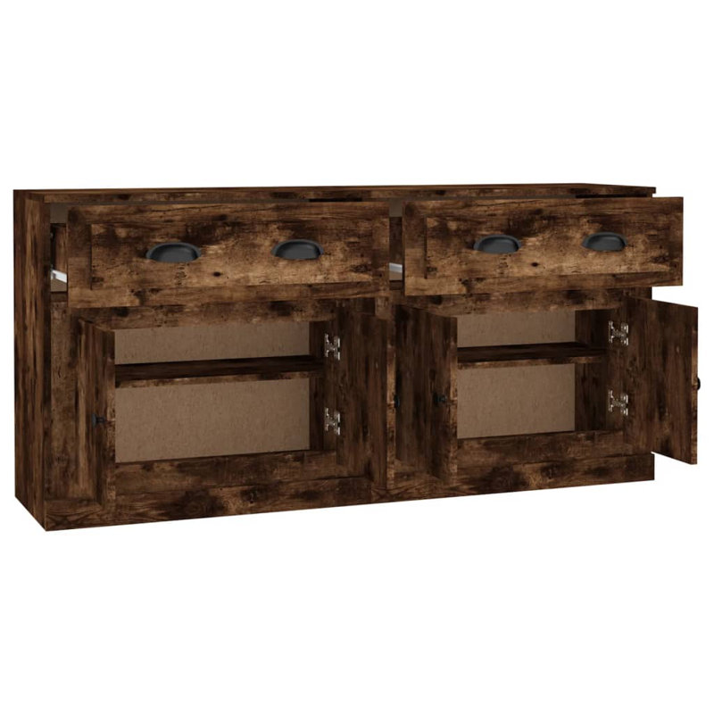 Huya Display Cabinet, Smoked Oak