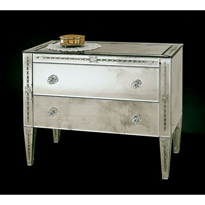 Venetian 2 Drawers Nightstand