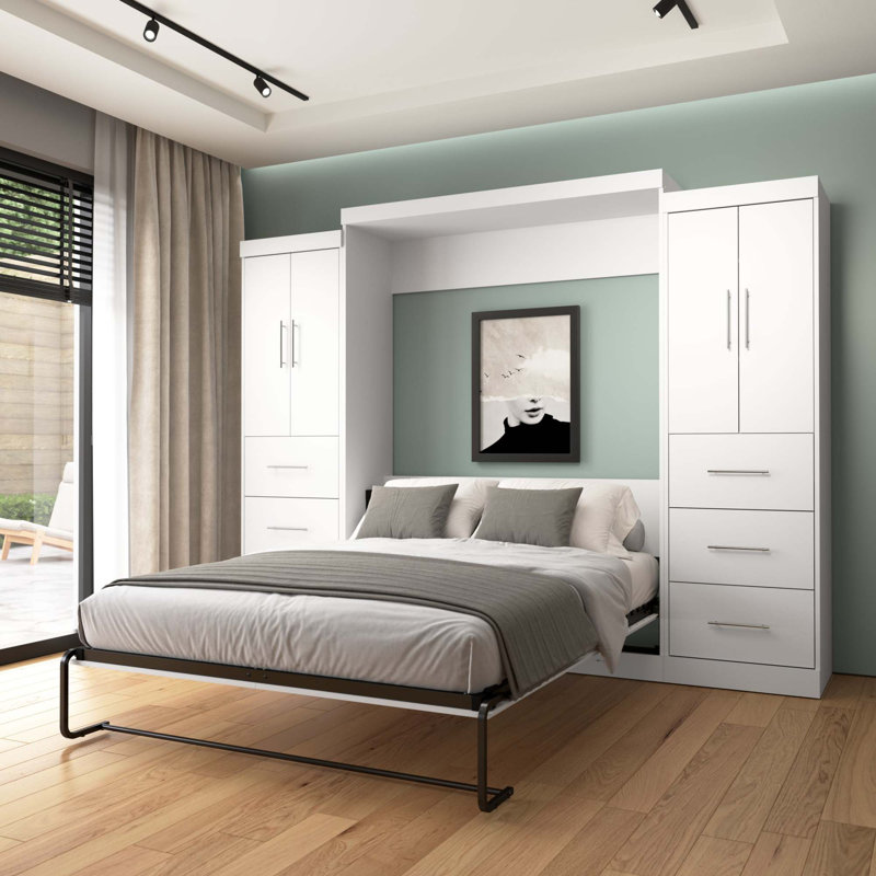 Velora Murphy Storage Bed, Queen, White