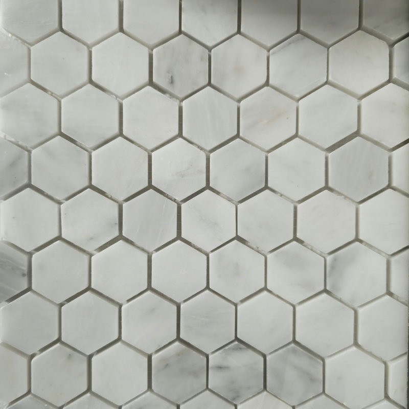 Carrelage mosaïque en marbre Lux Hexagone