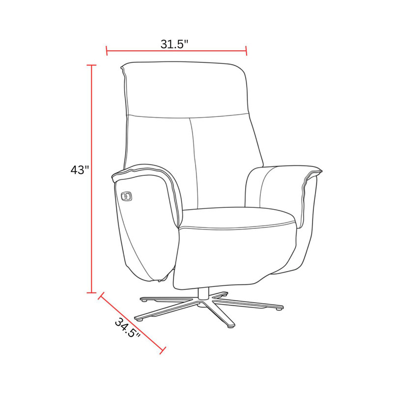 Ensemble de deux fauteuils inclinables électriques, Blanc Cortana