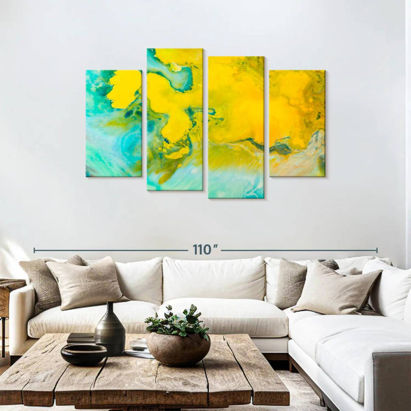Avery Abstract Rustic, 48" H x 75" W