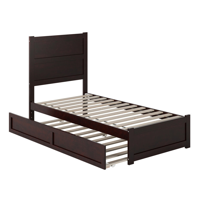 Ivor Solid Wood Trundle Bed, Twin, Espresso