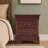 Temara Rich Cherry 2 Drawers Nightstand-1000410523