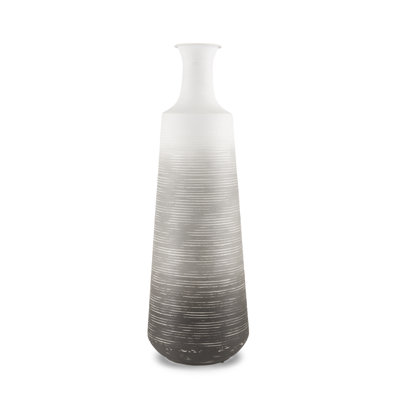 Nastashia blanc avec petit vase gris
