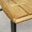 Nielsen Oak Unfinished Solid Wood Top Metal Base Dining Table-1091282909-1091282850