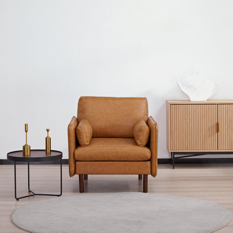 Fauteuil en cuir Reachel