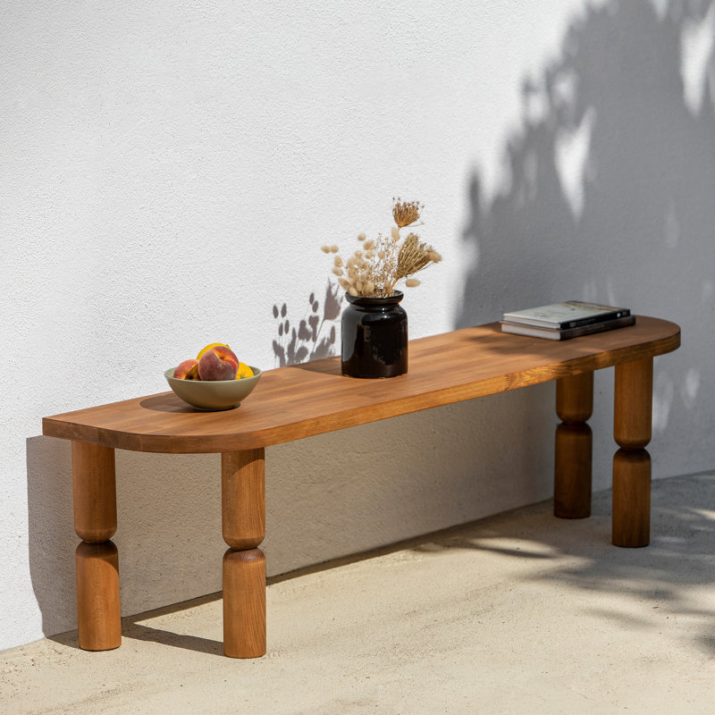 Haslet Unfinished TV Stand, Brown