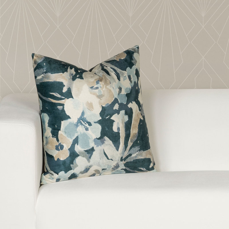 Floral Reversible Throw Pillow, 16" x 16"