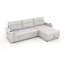Canapé-lit convertible en tissu, canapé-lit modulaire escamotable avec charge USB et porte-gobelets, canapé-lit en forme de L avec rangement pour le salon (beige)-129047446