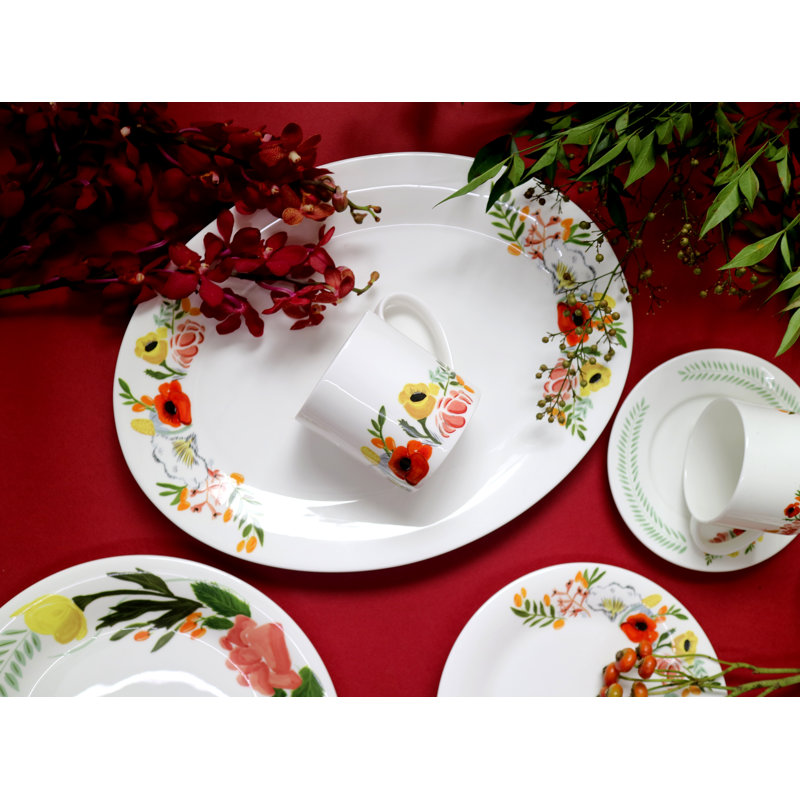 Language Of Flowers Bone China Platter