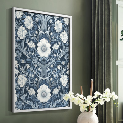 WM MORRIS Series DCCVII  -Premium Framed Print -Ready to Hang - No Nails RequiRed
