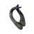 Real Black Wildebeest Horn Set, Dark Brown