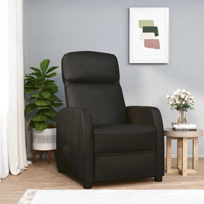 Reales Reclining Chair Leisure Recliner for Home Theater Cinema Faux Leather