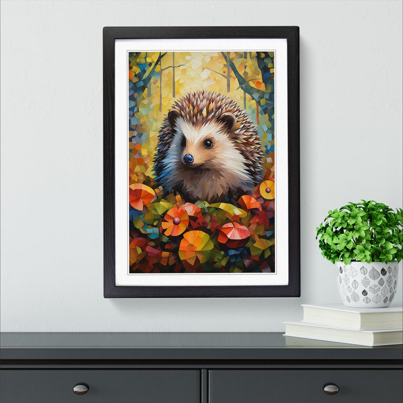Hedgehog Cubism - Framed Print