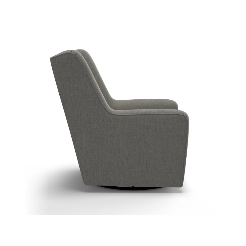 Fauteuil oscillant pivotant Miranda, Chenille Radical Dove Performance