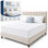 Protège-matelas imperméable avec fermeture à glissière avec dessus en éponge, respirant, confortable, lavable à la machine