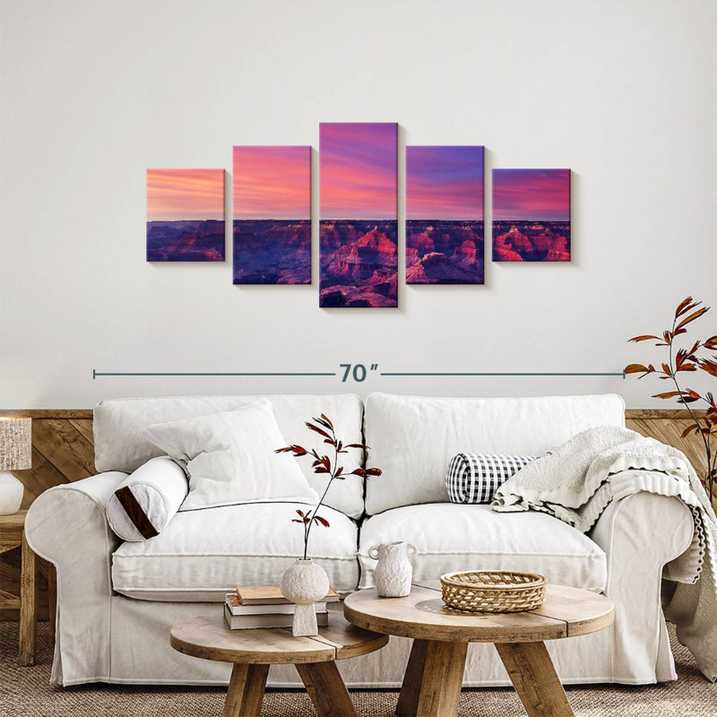 Teintes mauves du Grand Canyon, H 24 po x l 55 po