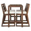 Ensemble de bar rustique avec chaises ergonomiques-129441923