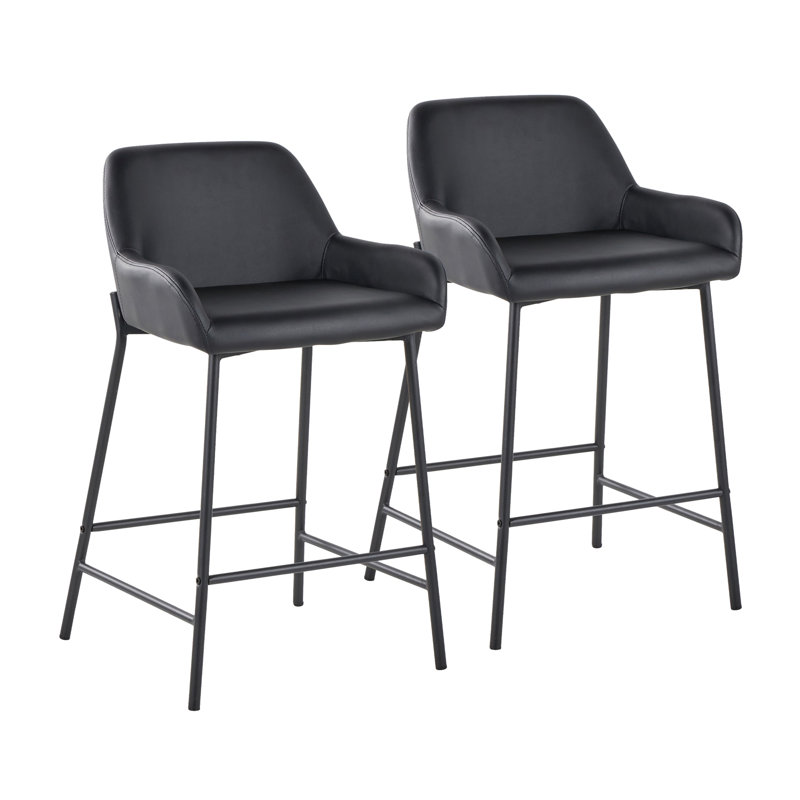 Contemporary Counter Stool, Noir