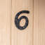 7.6cm H Iron House Number