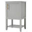 Meuble-lavabo de 20 pouces avec lavabo en céramique blanche et armoire peinte en gris, porte à fermeture douce, support de rangement pour serviettes, savon à tablette ouverte, cadre en bois massif, lavabo autoportant sous comptoir, unité de, deux-525349897