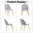Velvet Upholstered Stacking Side Chair-748664327