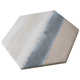 Matter Hex Canvas 8' x 9' Stone Look Wall & Floor Tile