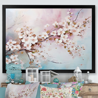 «Beautiful Apple Blossom Flower Tree I», reproduction sur toile