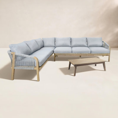Bowery 5-Person Acacia Patio Seating Group