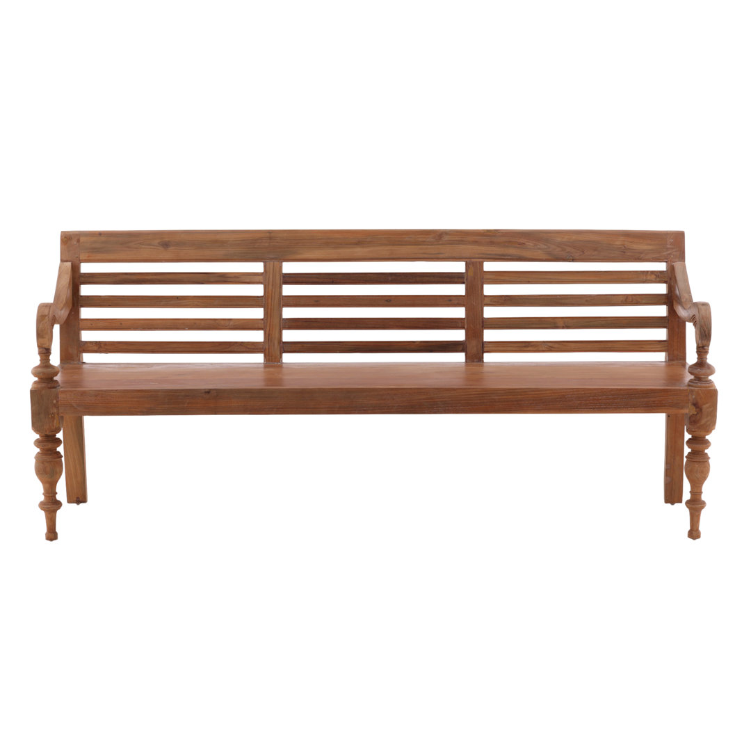 Bruton Solid Wood Teak Outdoor Bench Laurel Foundry Modern Farmhouse®
