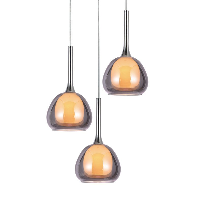3 - Light Cromo Teardrop Pendant