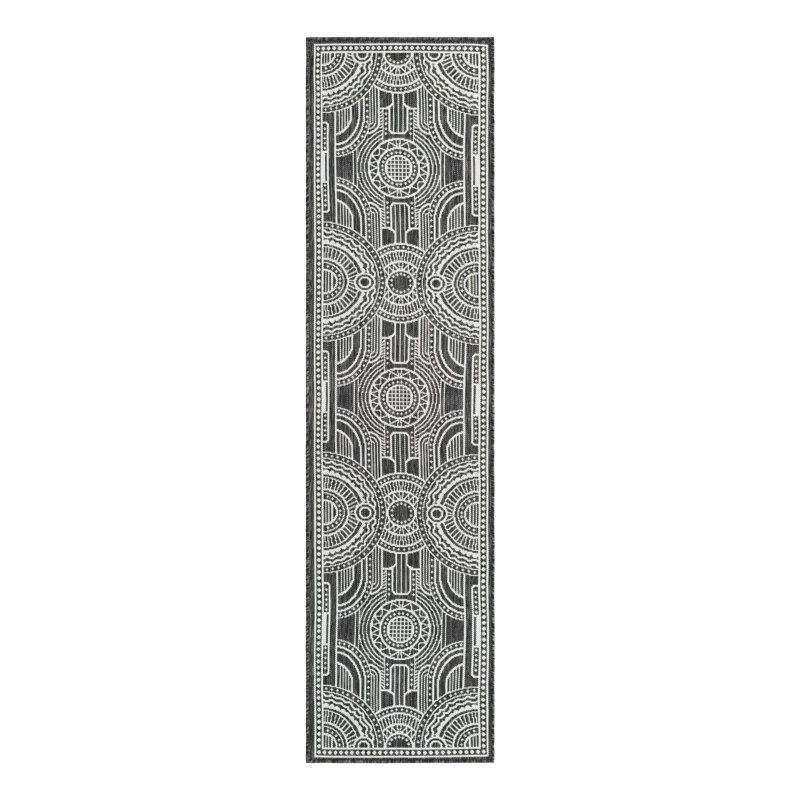 Tapis d'extérieur traditionnel intérieur / extérieur, Tapis de couloir 2 pi x 8 pi