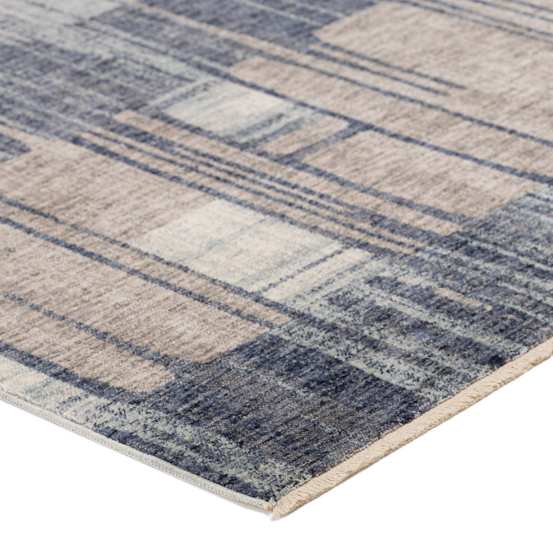 Mraz NA11 Navy Rug, Rectangle 7'10" x 10'