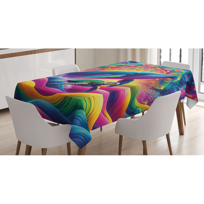 Carshalt Rectangle No Pattern Microfiber Tablecloth, 84" Rectangle
