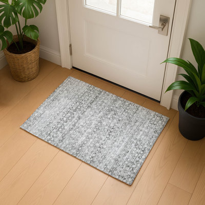 Premium Machine Washable Bucz AMF1747 Stripe Rug