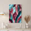«Pink and Teal Agate Slice Layers», art mural-2142029236