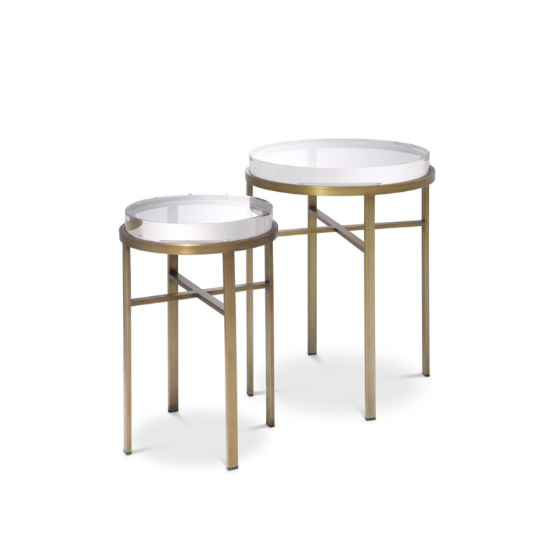 Tables d'appoint Hoxton, Laiton