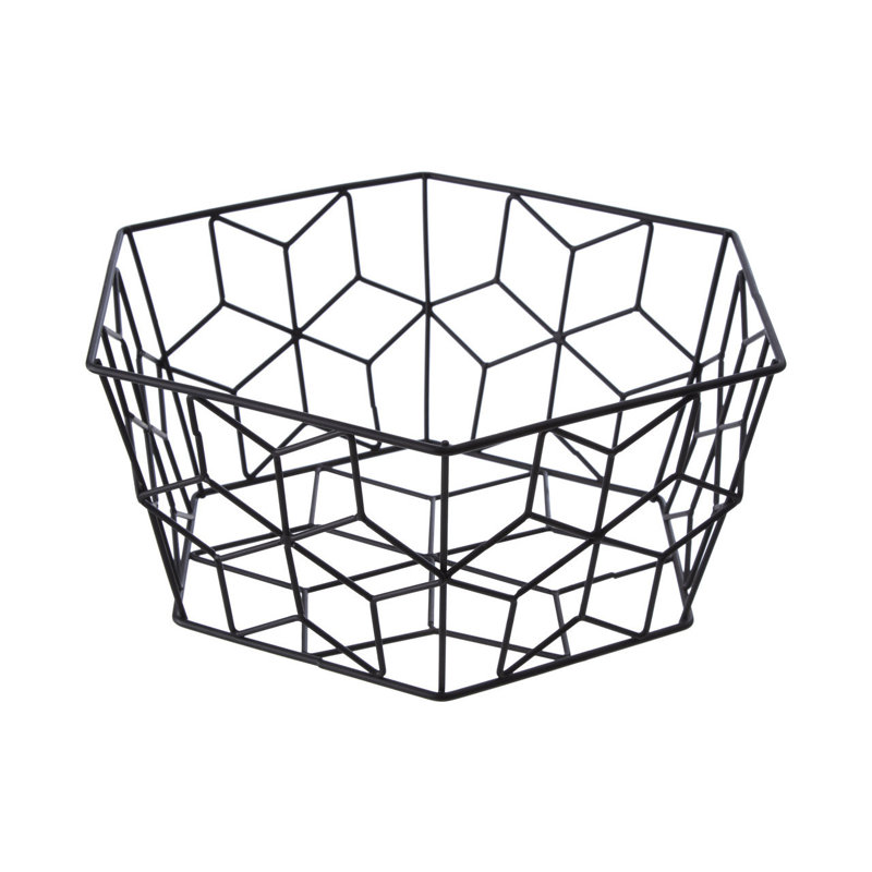 17 Stories Decorative Basket, Black