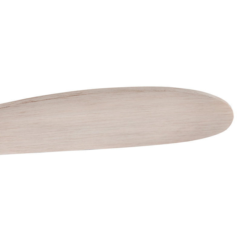 Ventilateur intelligent 60 "Hinkley Fan Swell, Brushed Nickel, 80 po de largeur, Bois de frêne blanchi