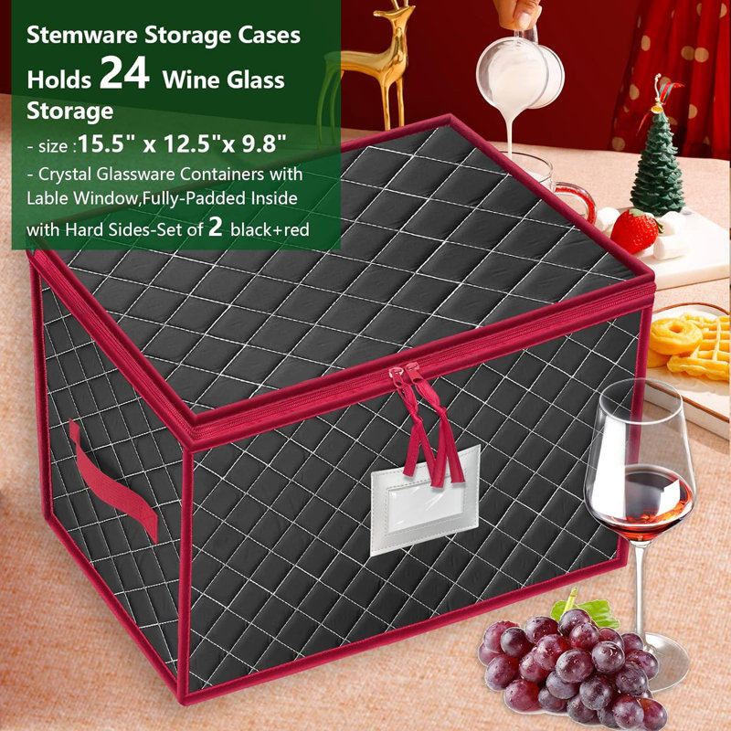 Fabric Stemware Storage