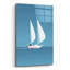  «Sailing 3» par 12 "x 16", art mural en verre acrylique par cadre arctique
