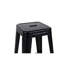 Tabourets de bar en métal sans dossier (lot de 2), hauteur de comptoir 61 cm, noir mat, indéformables, montage rapide, outil noir inclus pour la cuisine.